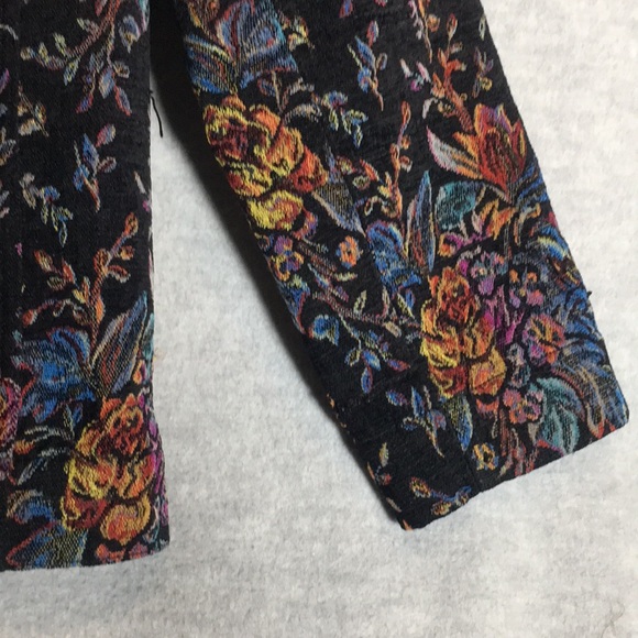 CHICO’S Boho Bohemian Minimalist Lagan Look Tapestry Jacket Rich Winter Coloring - Picture 7 of 16